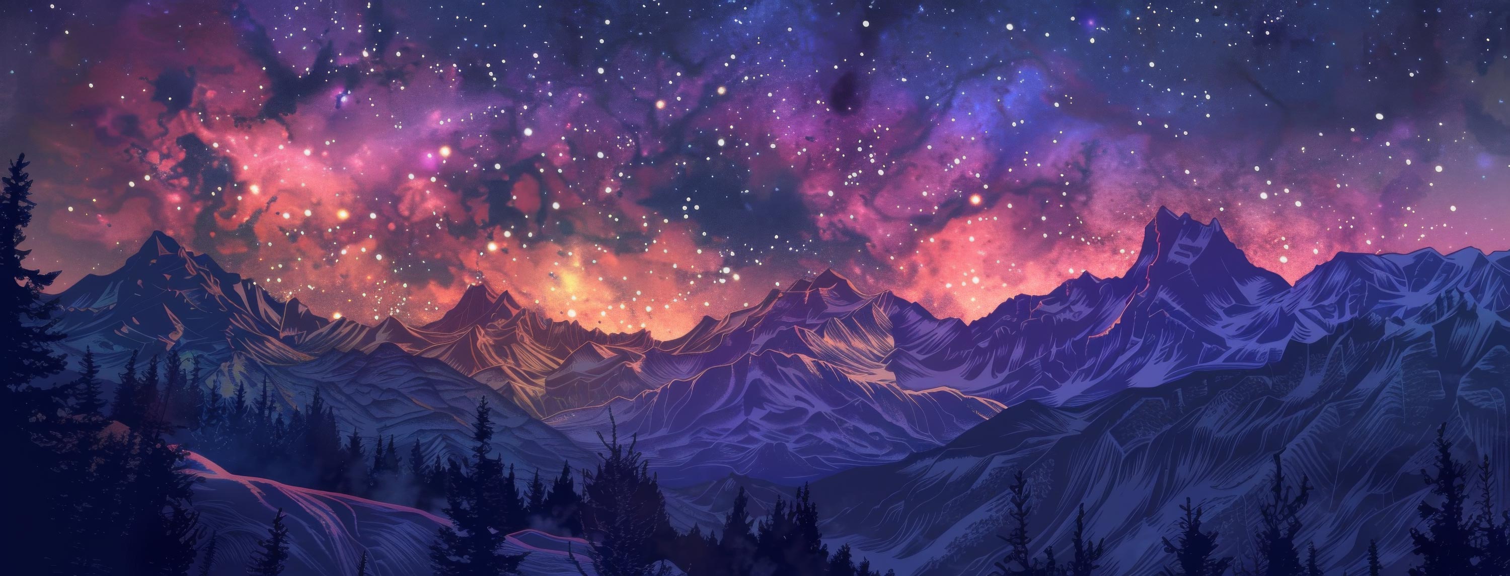 Preview for Night-sky-over-mountains-astrophotography-cover-background-dcefe