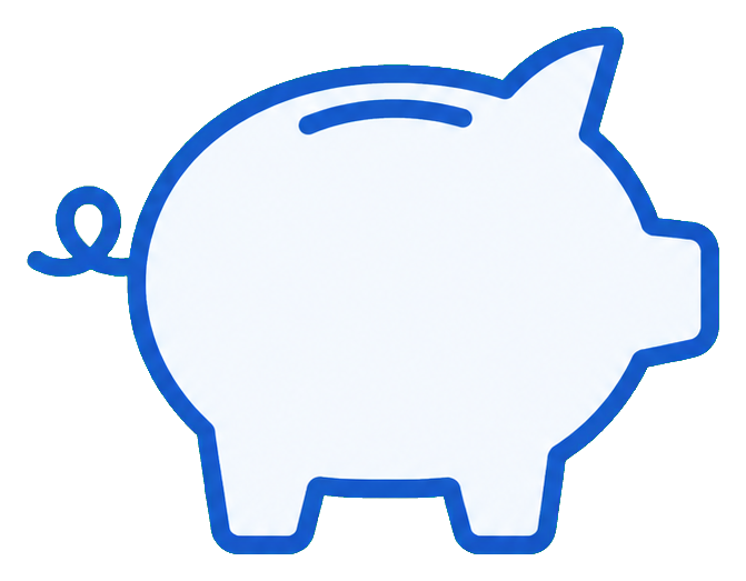 Preview for Piggy Bank Sticker For Business Designs
