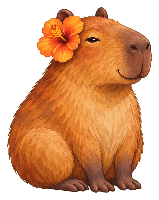 Preview for Chill Capybara Flower Friend