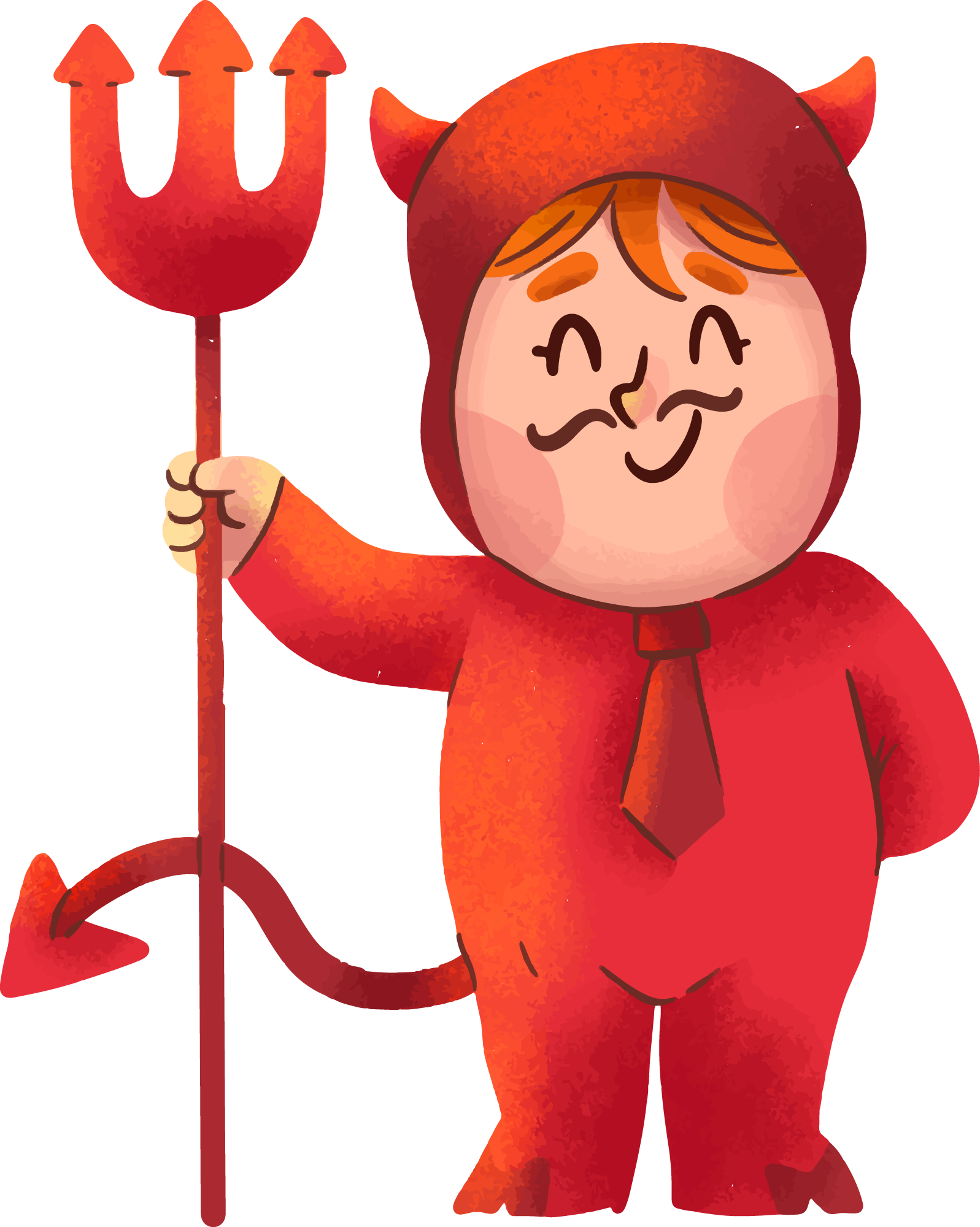 Preview for Cute-cartoon-devil-character-halloween-costume-sticker-03cb9