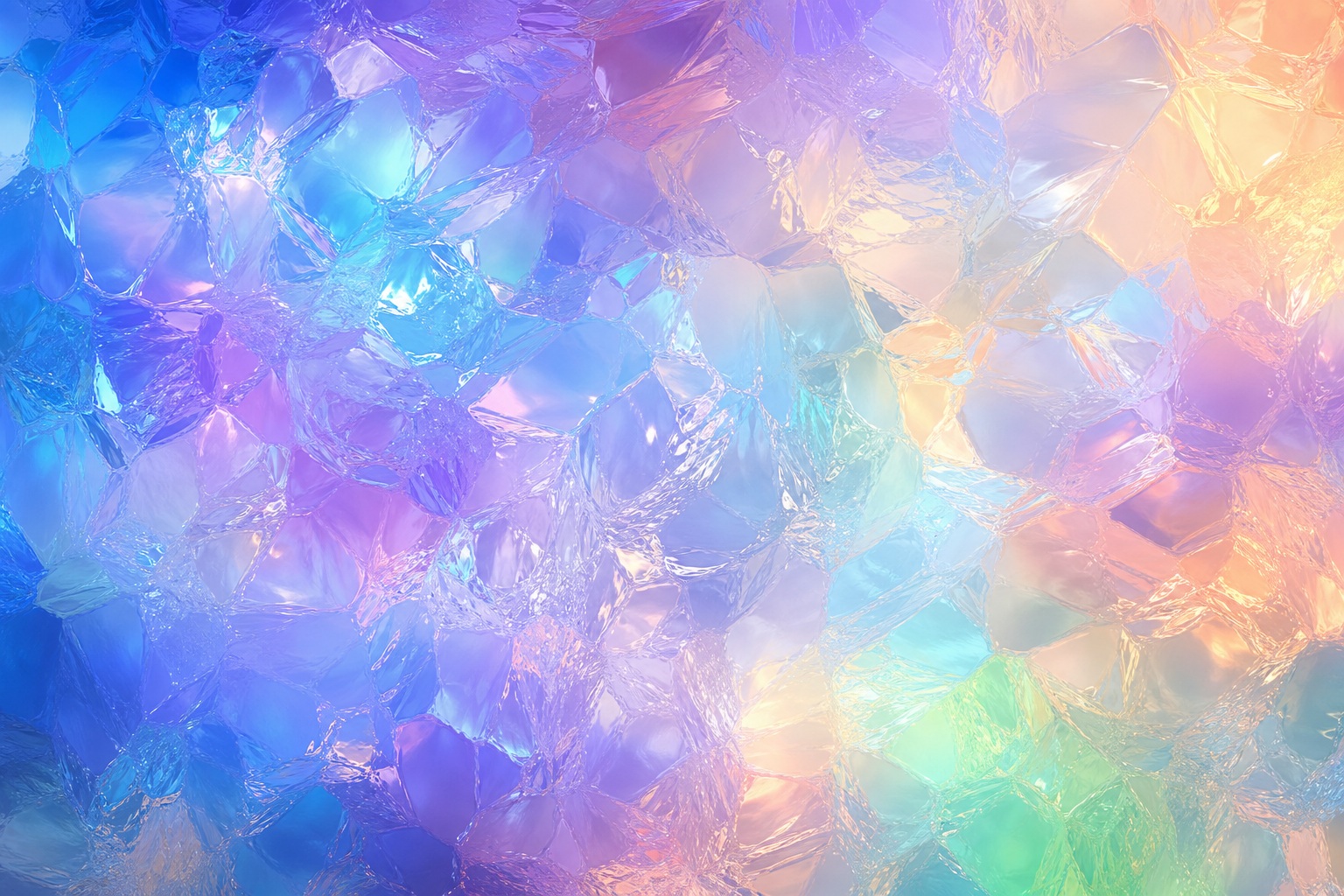 Pastel abstract background with translucent glassmorphism shapes and soft blurred light