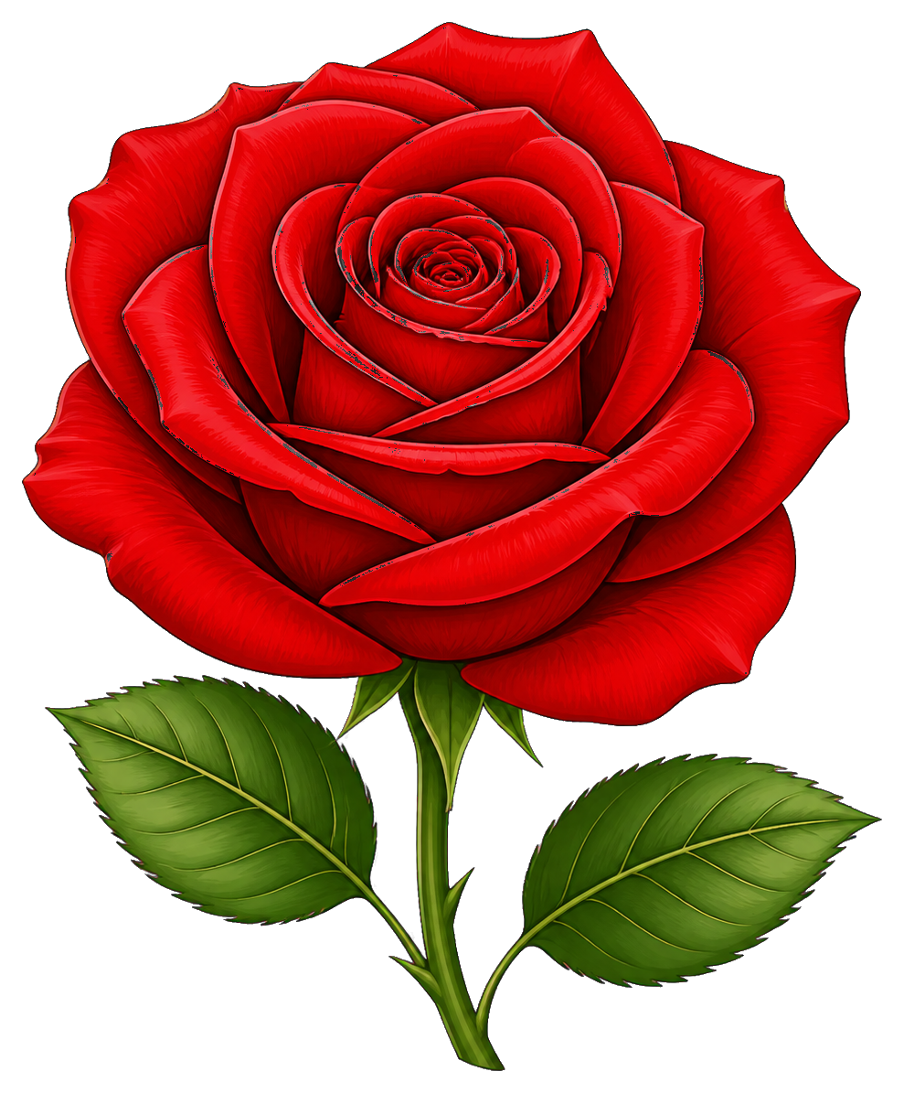 Preview for Classic Red Rose Sticker