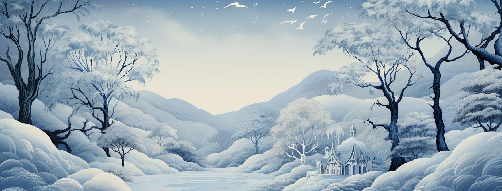 Preview for Serene-winter-landscape-christmas-cover-background-97ea9