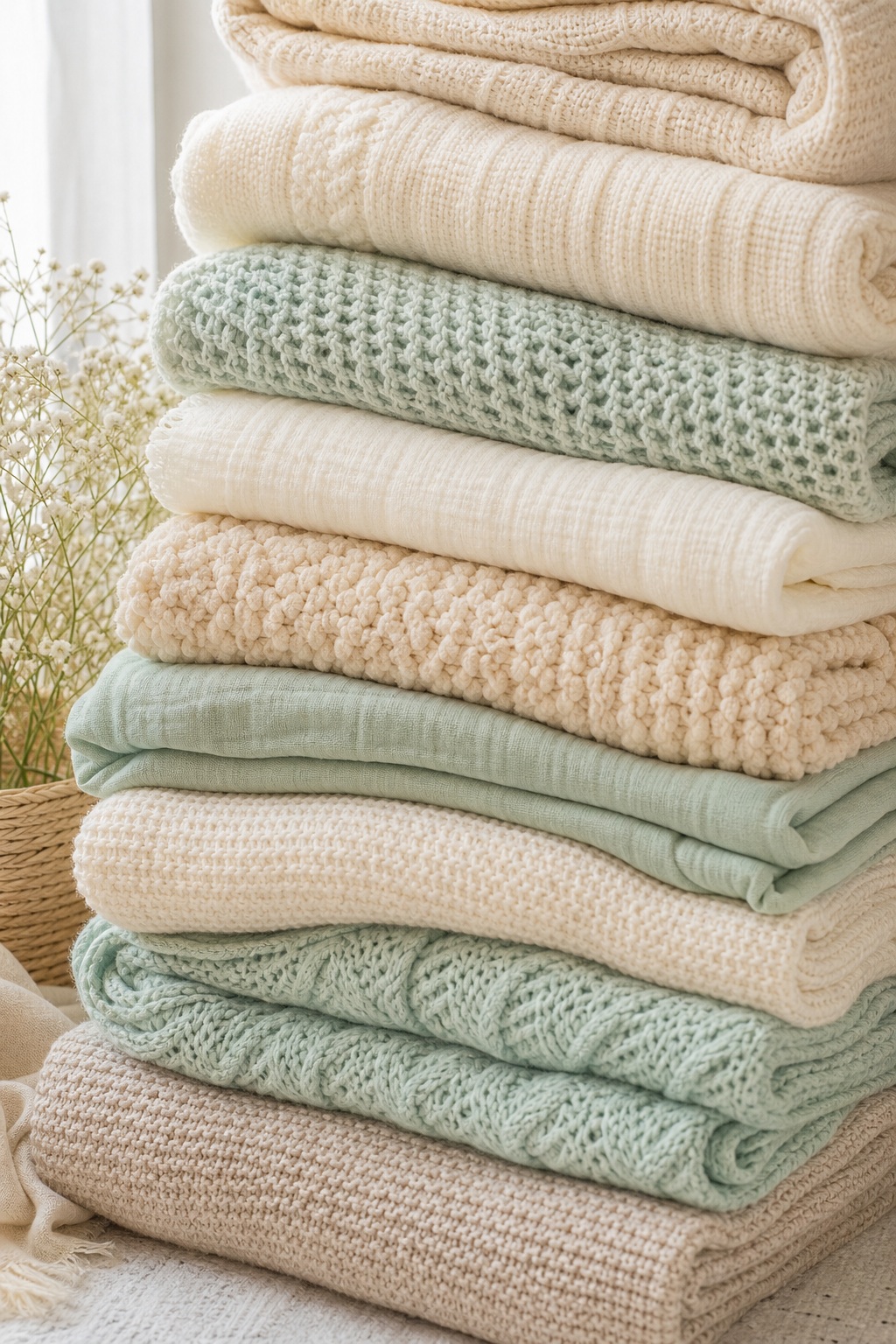 Preview for Vertical Blanket Folds Stock Background