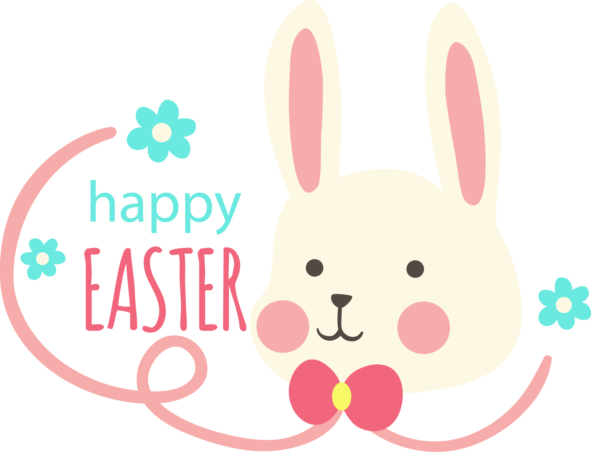 Preview for Happy-easter-bunny-greeting-easter-text-sticker-5968a