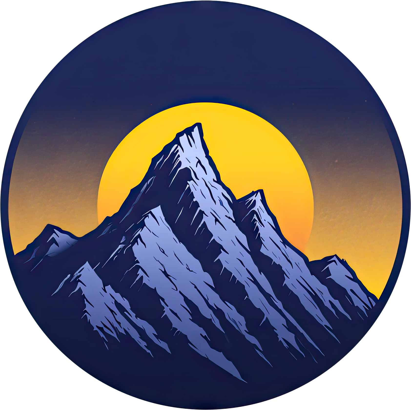Preview for Mountain-landscape-icon-logo-mountain-sticker-a2109
