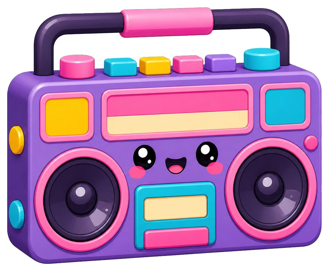 Preview for Boombox Sticker Graphic