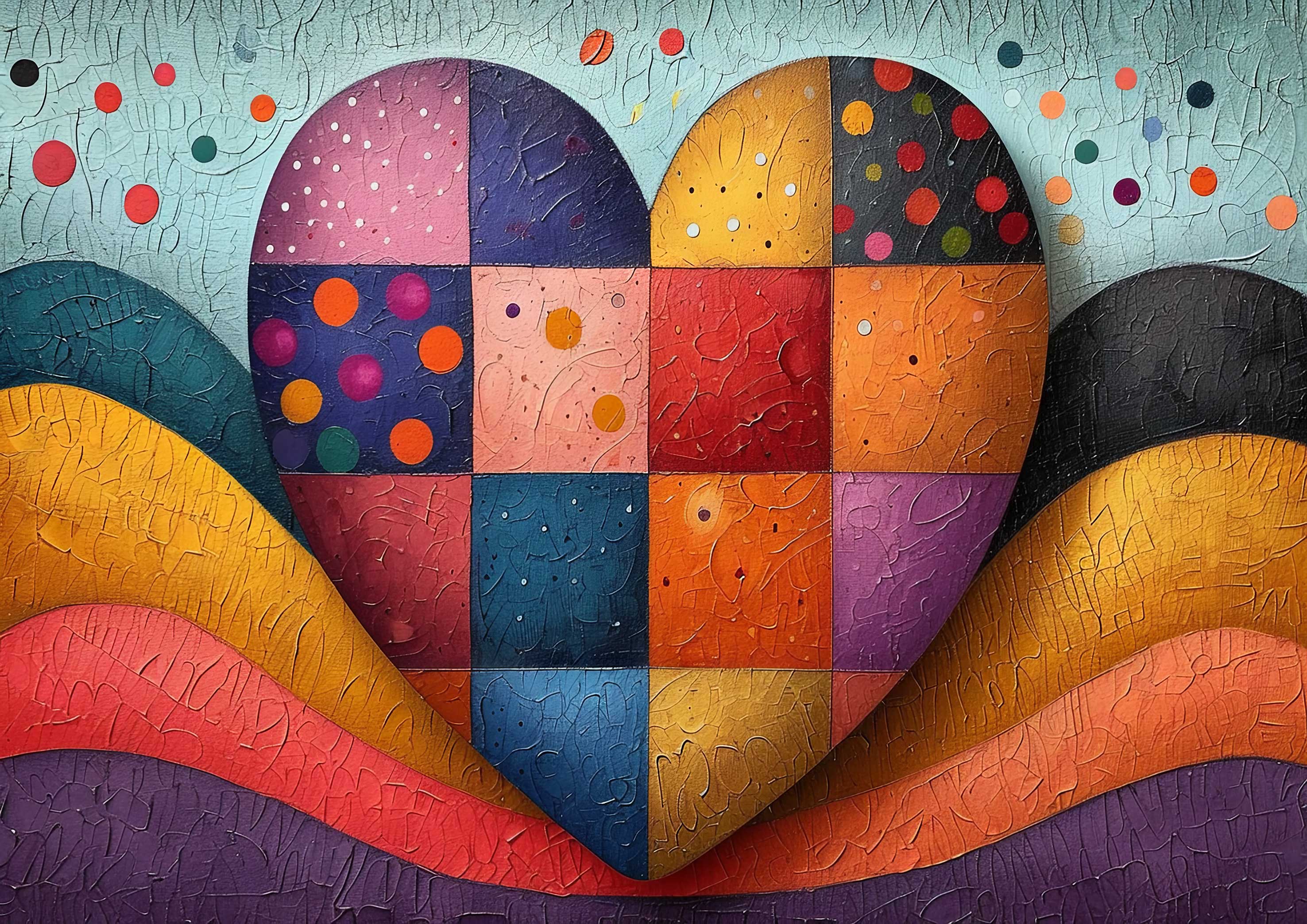 Preview for Vibrant-heart-art-illustration-love-background-99a24