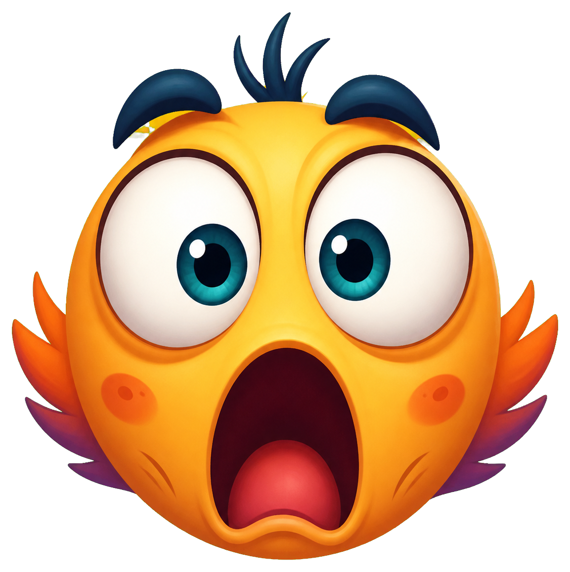 Preview for Wide Eye Shocked Face Sticker