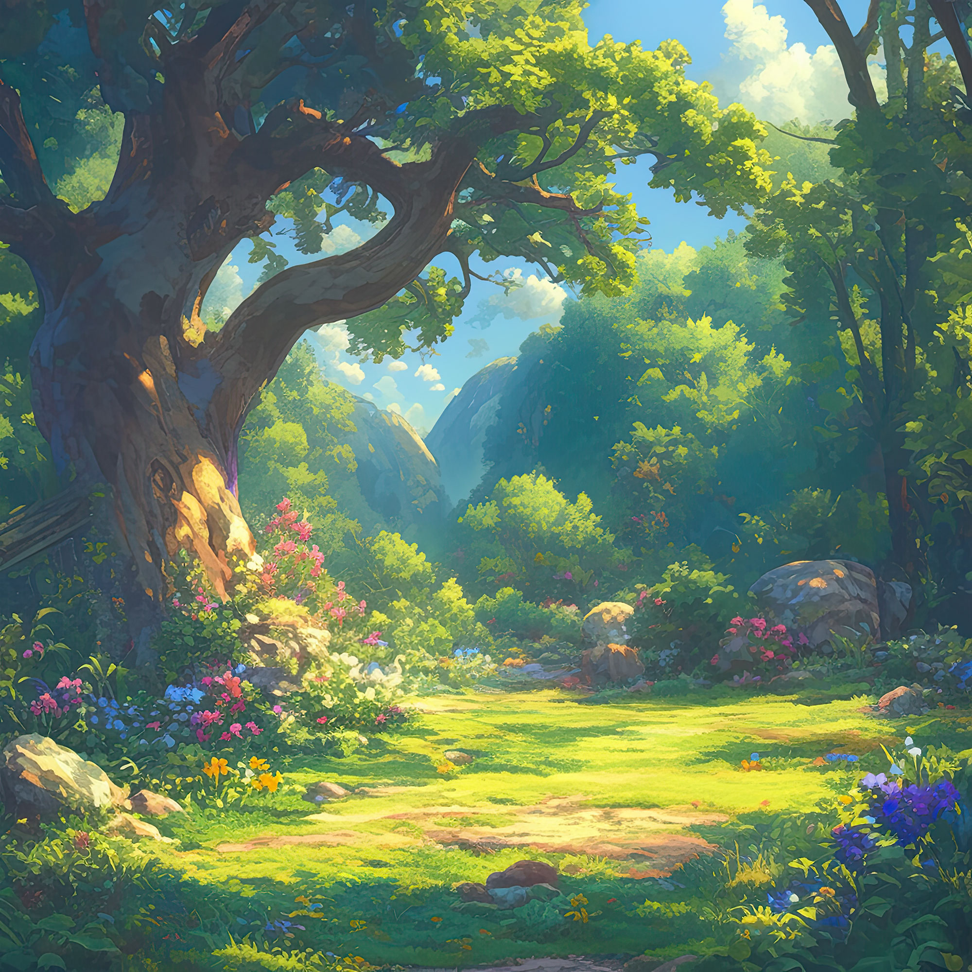 Preview for Serene-forest-landscape-art-nature-backdrop-background-6c7a5