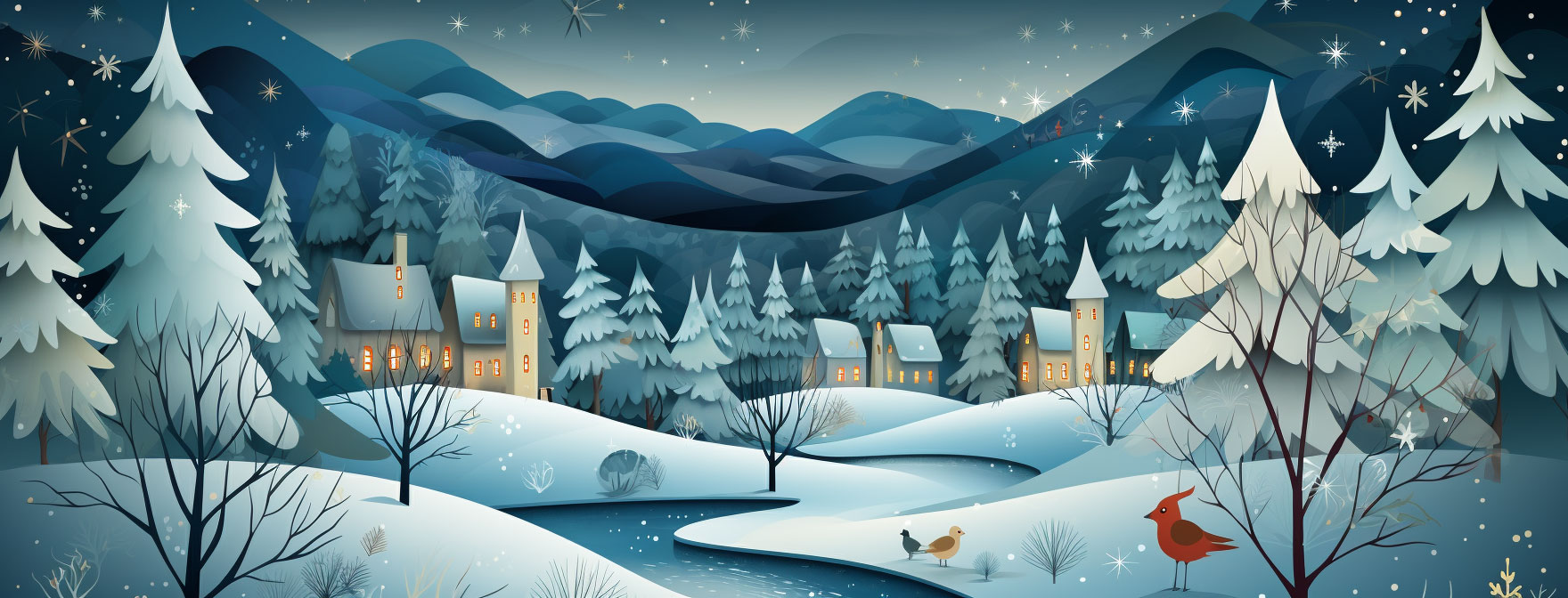 Preview for Winter-wonderland-illustration-christmas-cover-background-ef174