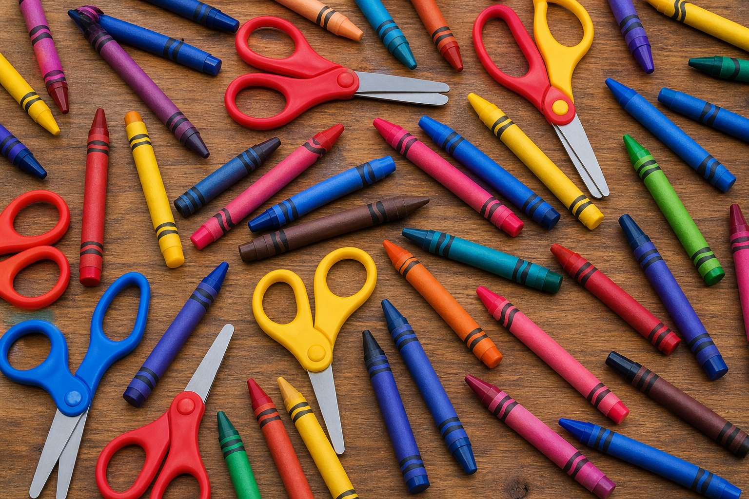 Preview for Colorful Classroom Supplies Background