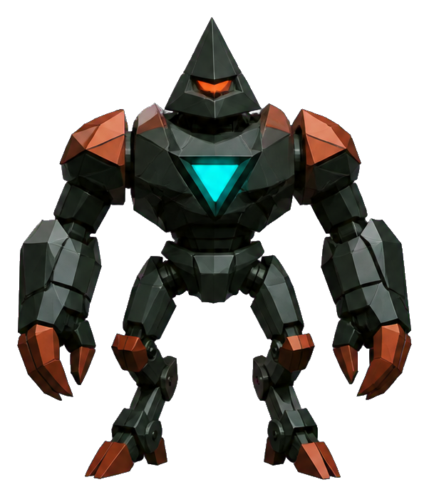 Preview for Low-poly Evil Robot Sticker