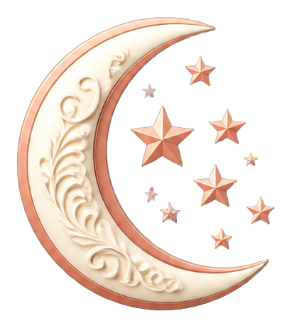 Preview for Celestial Crescent Stars Sticker
