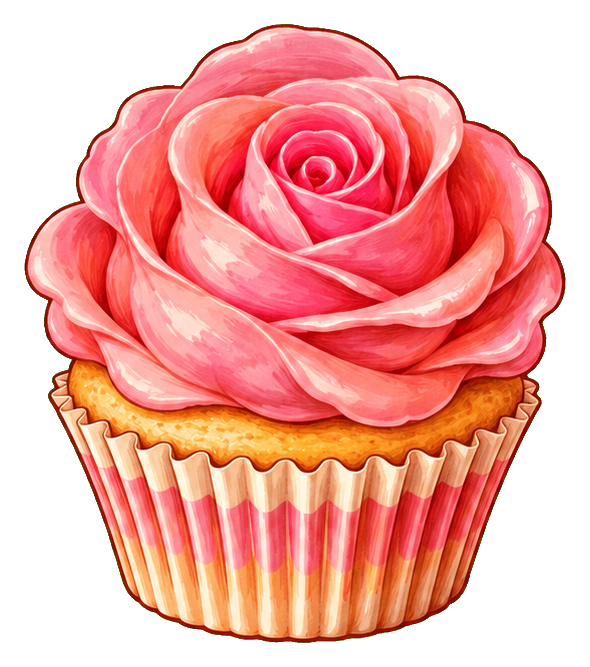 Preview for Rose Frosting Cupcake