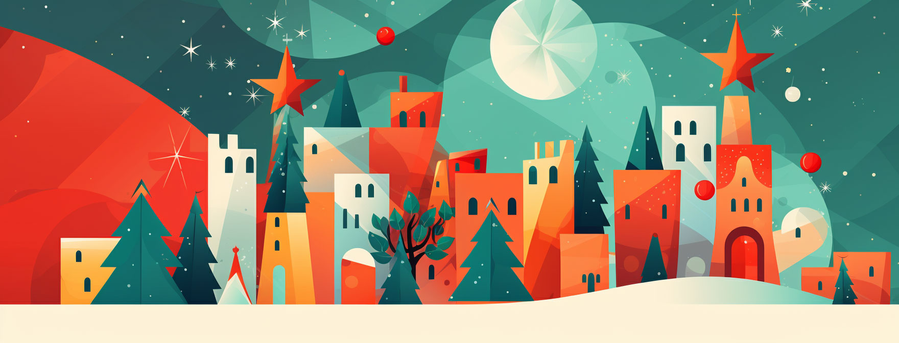 Preview for Winter-village-illustration-christmas-cover-background-006a0