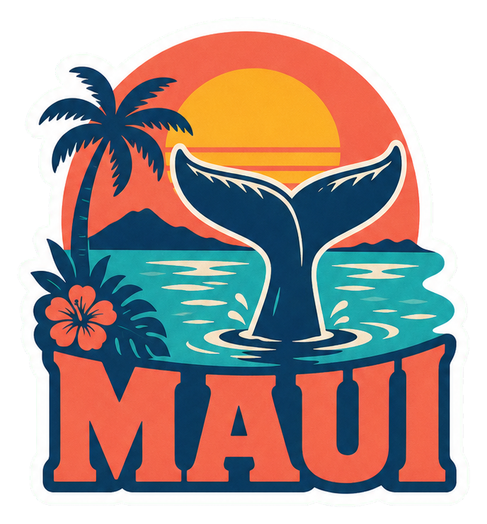 Preview for Maui Whale Tail Sticker