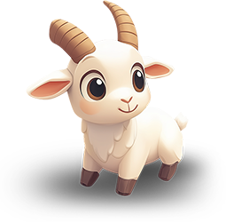 Preview for Cartoon-goat-illustration-animal-sticker-0d9a2