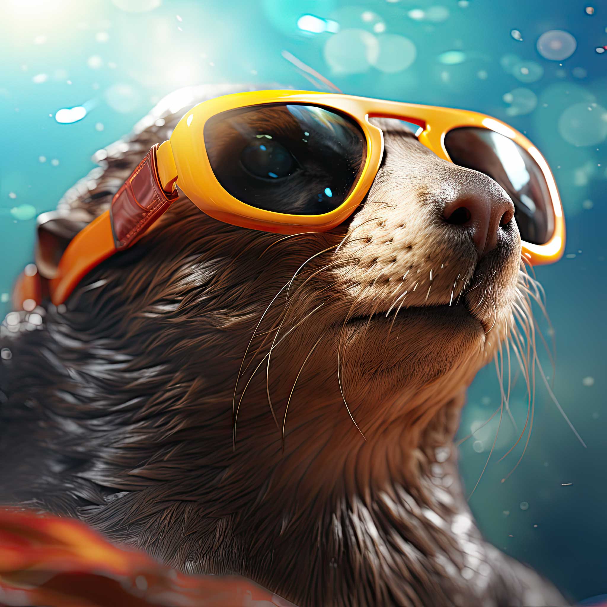 Preview for Otter-sunglasses-underwater-ai-animal-background-0000a