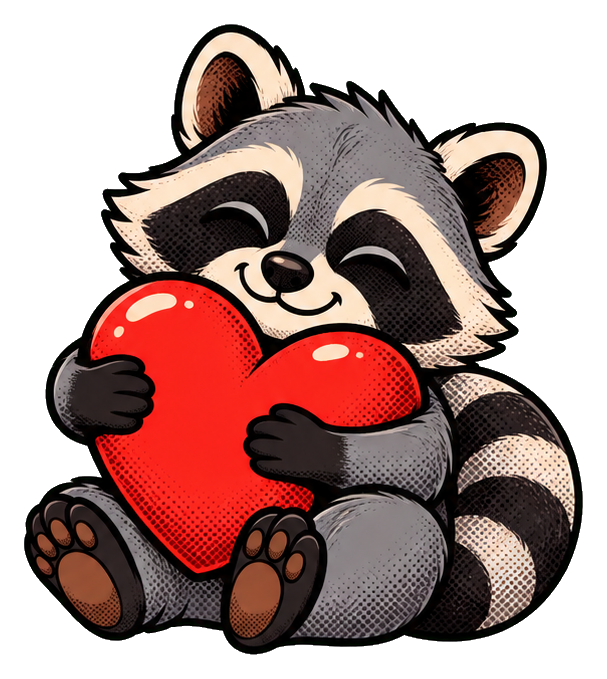Preview for Raccoon Heart Hug