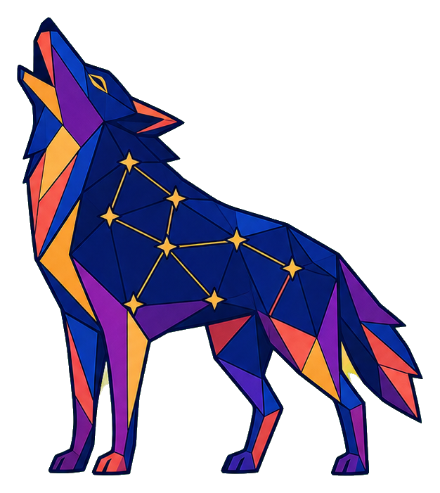 Preview for Constellation Wolf Sticker For Zodiac Designs