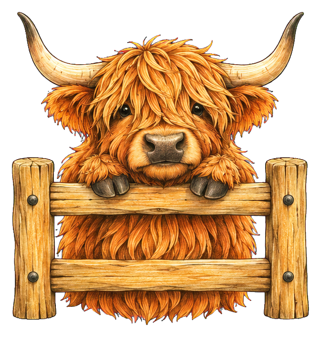 Preview for Highland Cow Over The Fence