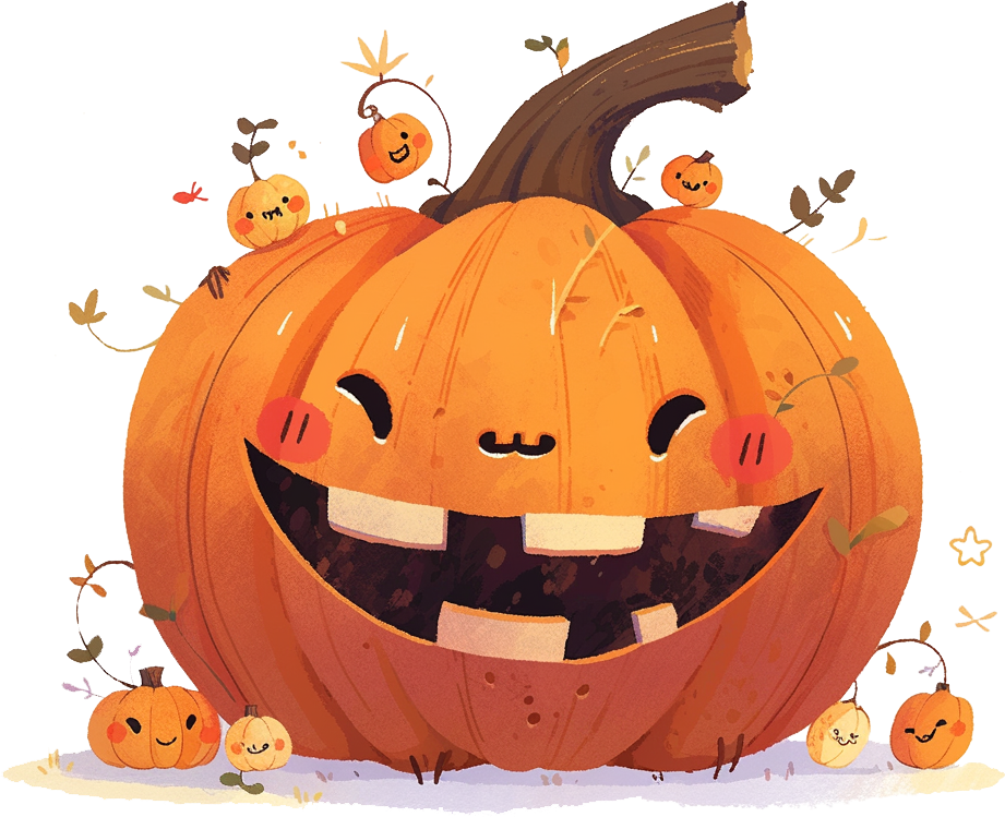 Preview for Smiling-pumpkin-with-friends-pumpkins-sticker-bc39b