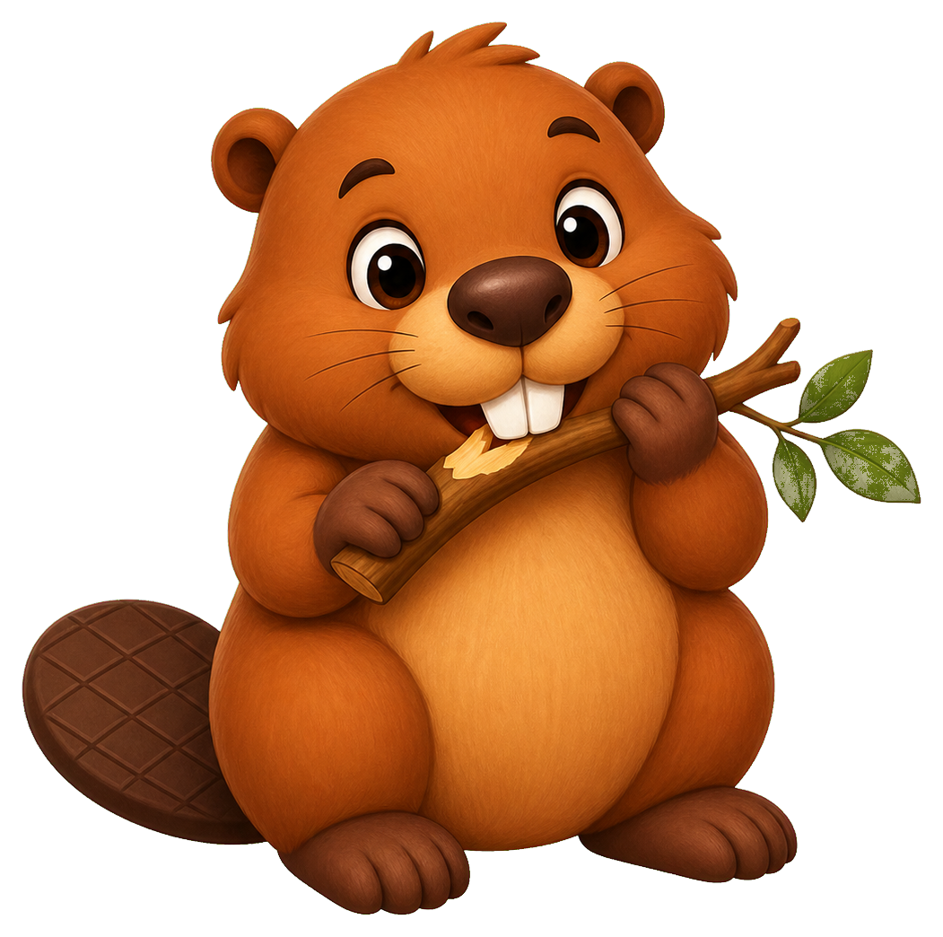 Preview for Beaver Nibble Pose Sticker