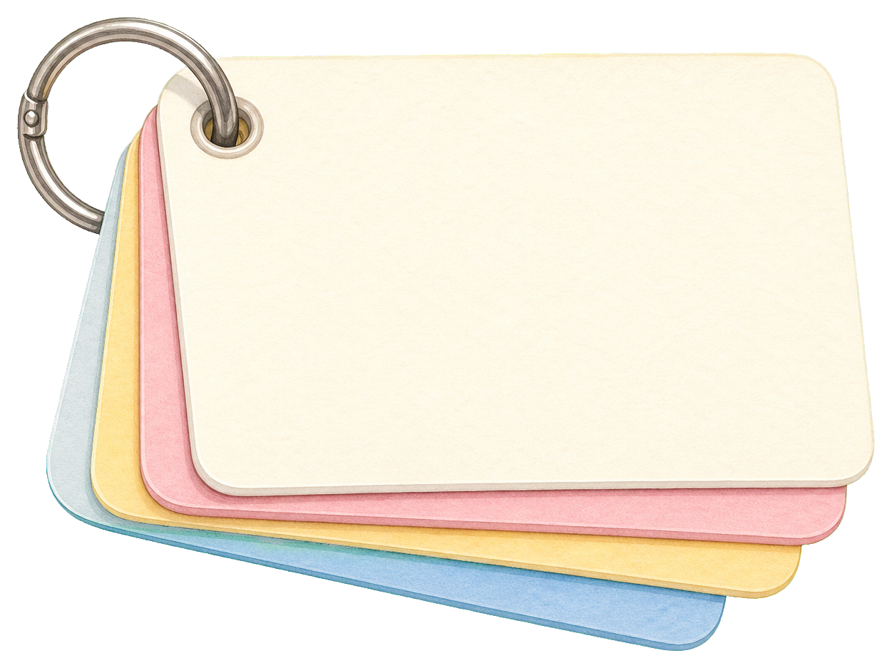 Preview for Blank Flashcards Sticker For Back To School
