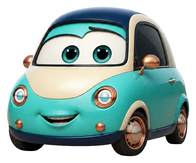 Preview for Curious Electric Compact Car Sticker