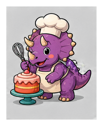 Preview for Triceratops Baker Sticker