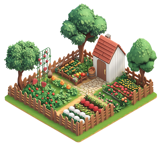 Preview for 3d-garden-illustration-design-sticker-28849