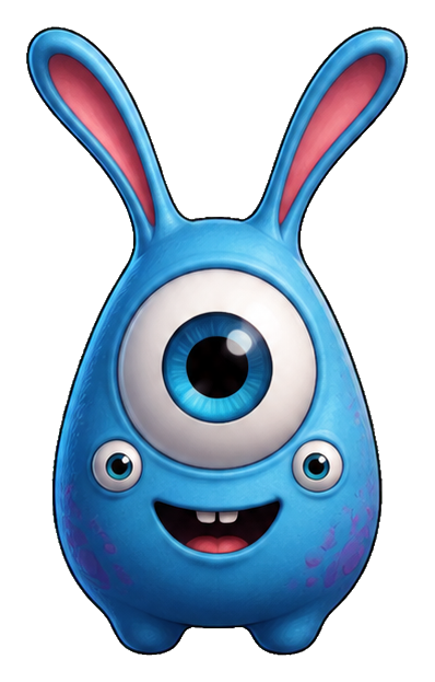 Preview for Three-eye Bunny Ear Alien Sticker
