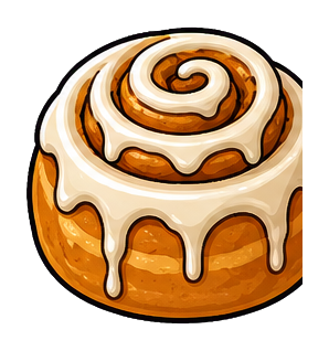 Preview for Cinnamon Roll Sticker For Food Designs