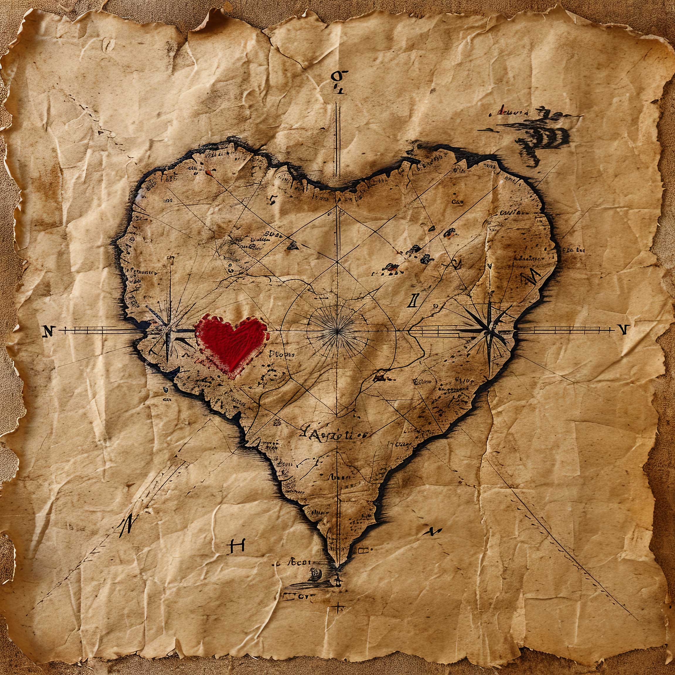 Preview for Treasure-map-heart-adventure-love-background-ca758