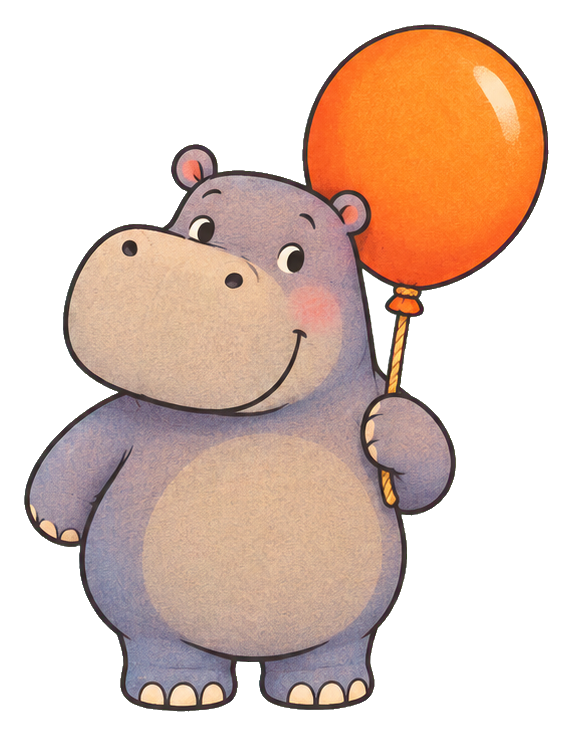 Preview for Hippo With A Balloon