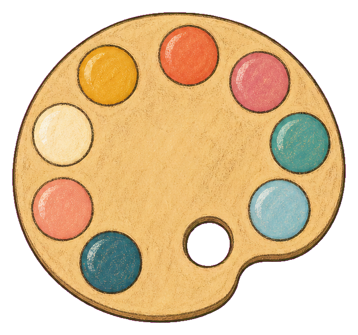 Preview for Round Watercolor Palette Sticker