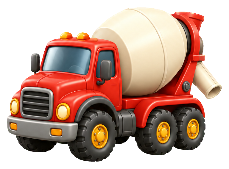 Preview for 3d Tiny Vehicles Cement Mixer