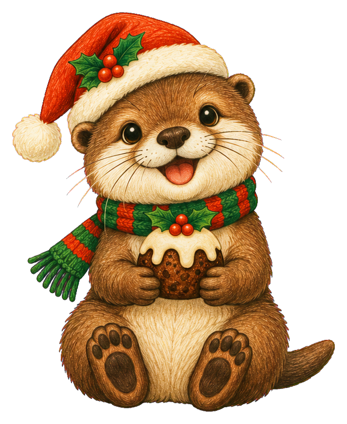 Preview for Christmas Otter With Pudding