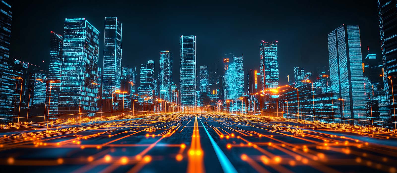 Preview for Cityscape-at-night-with-highway-website-hero-background-863d0