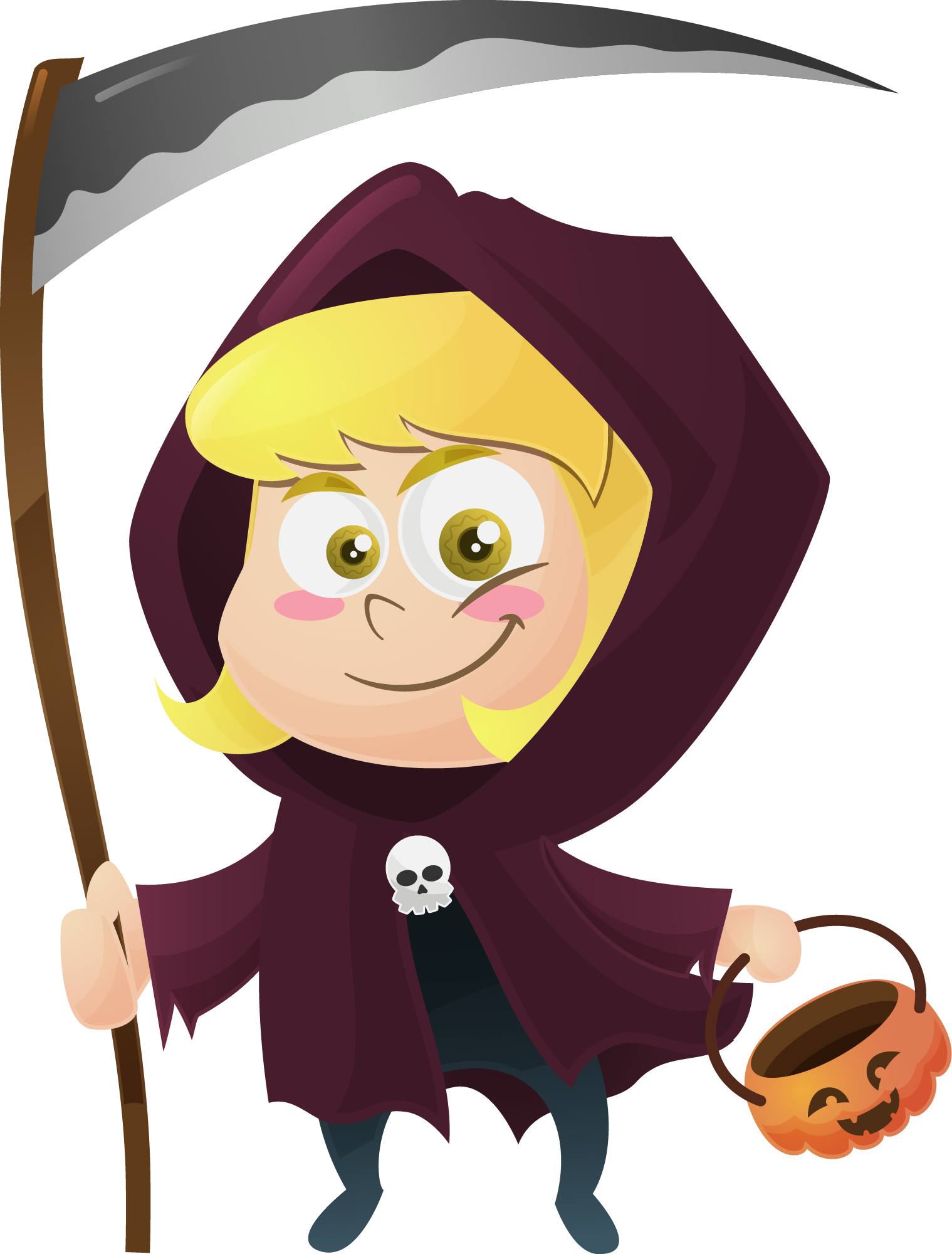 Preview for Cute-cartoon-grim-reaper-halloween-halloween-costume-sticker-a7cd7