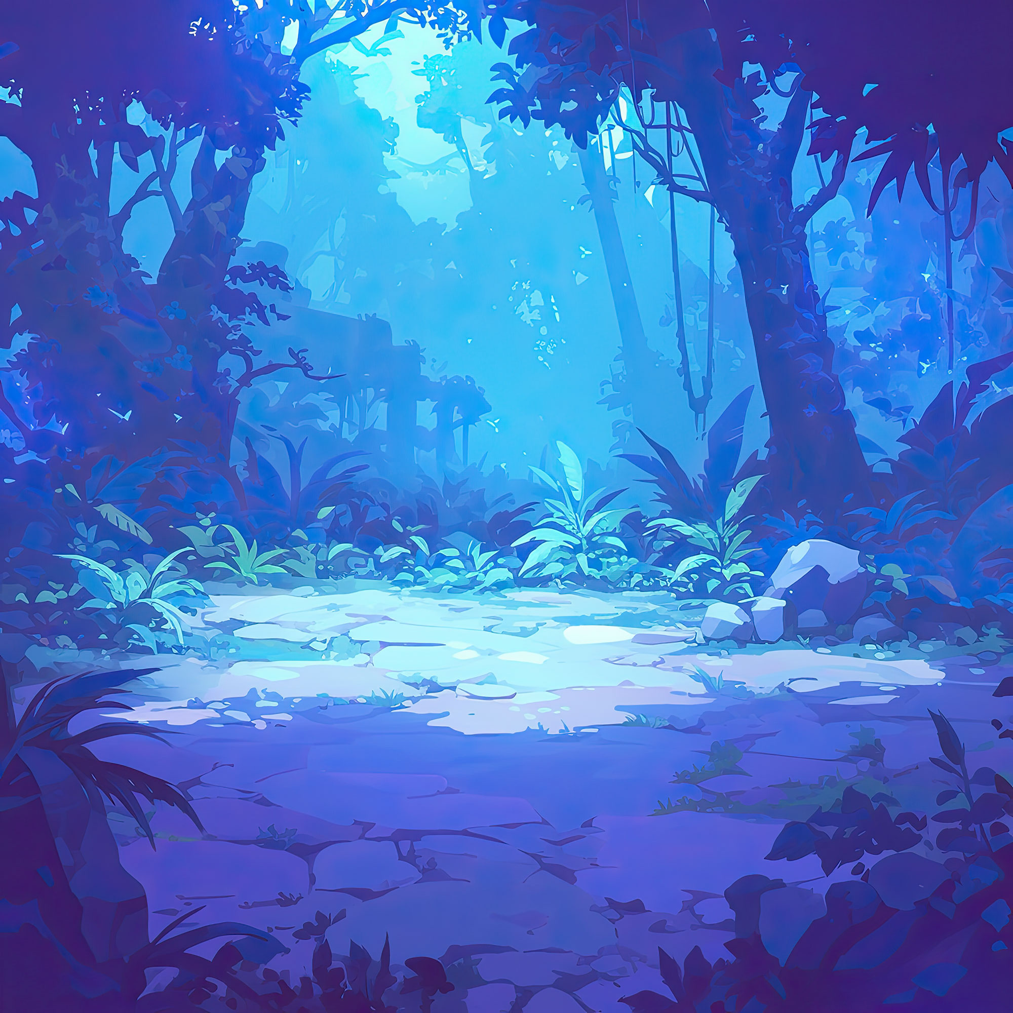 Preview for Mystical-forest-landscape-art-nature-backdrop-background-af456