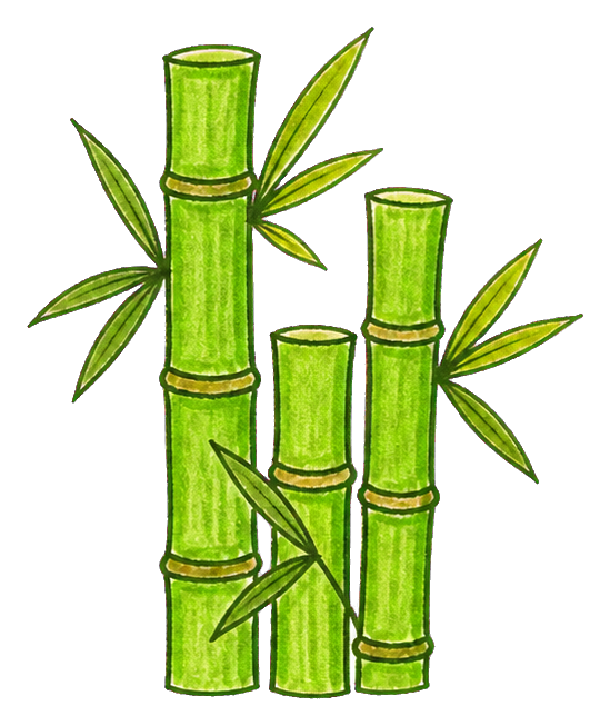 Preview for Three Bamboo Culms With Leaves Sticker
