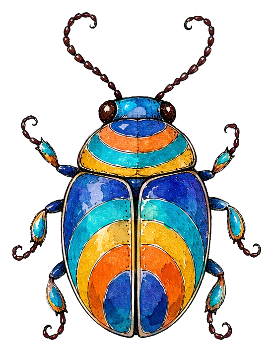 Preview for Rainbow Leaf Beetle Sticker