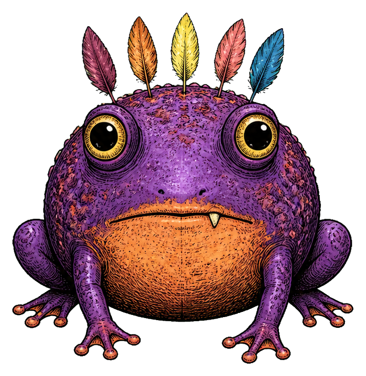 Preview for Feathered Frog Fiend Sticker