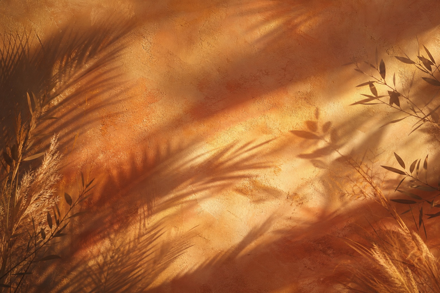 Preview for Desert Gold Botanical Shadow Sweep Background