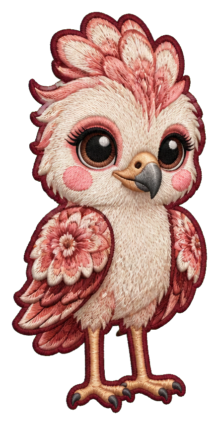 Preview for Peony Secretary Bird Chick Sticker
