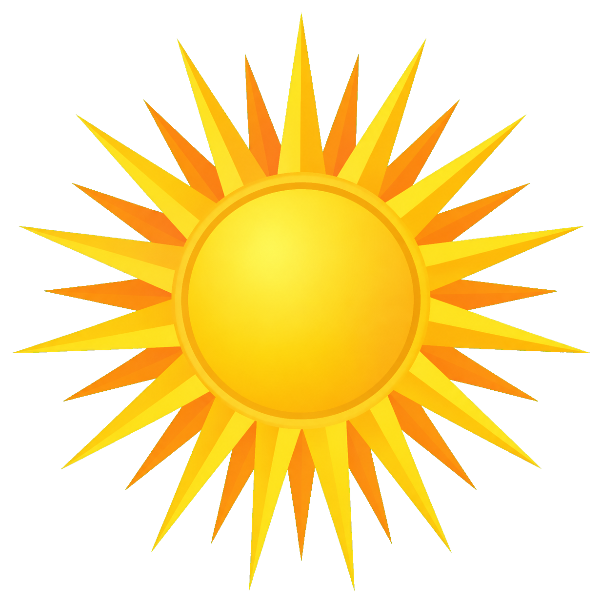 Preview for Sharp Starburst Sun Sticker