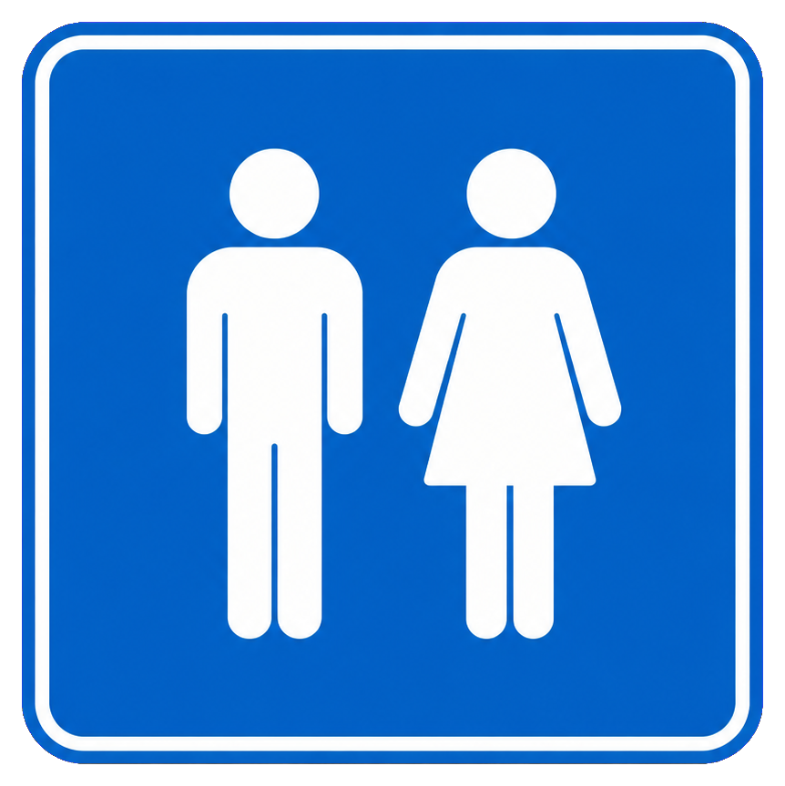 Preview for Restroom Sign Sticker