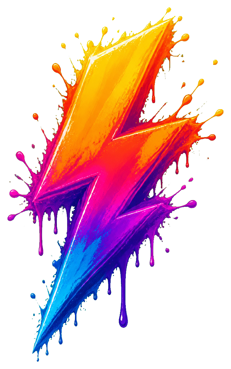 Preview for Lightning Bolt Splash Sticker